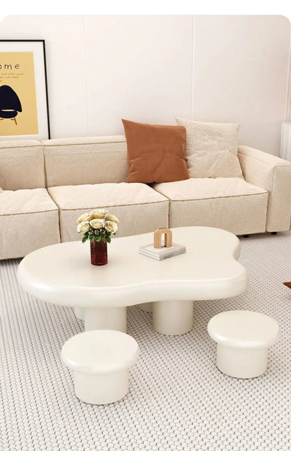 Cream Modern Nordic Coffee Table