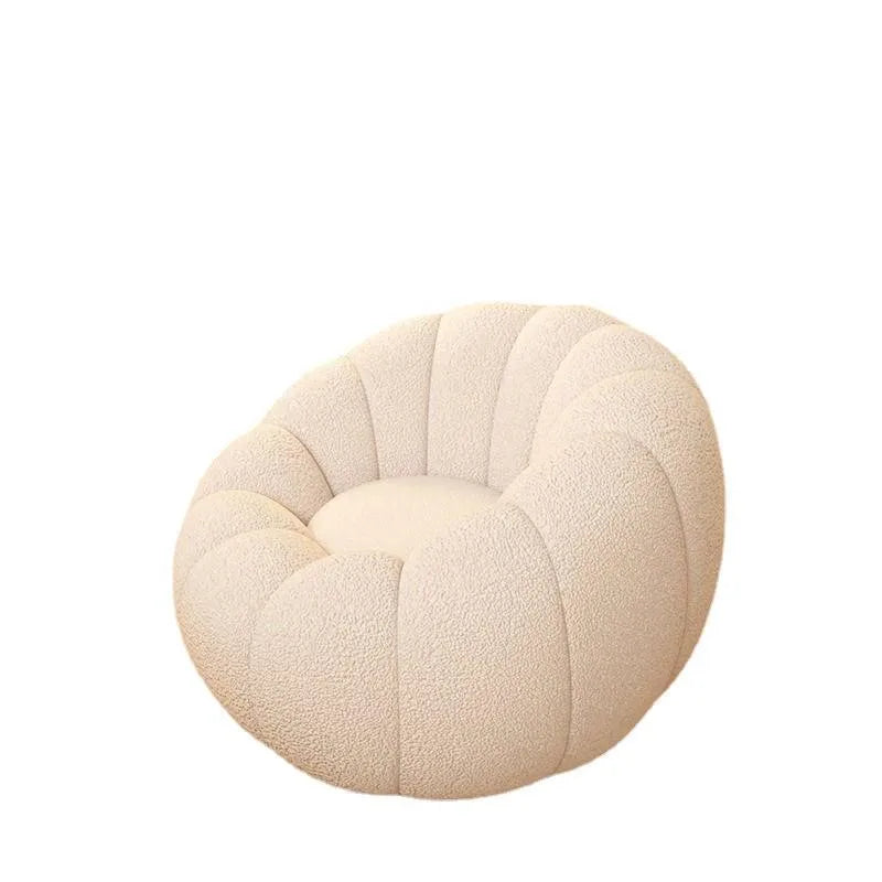 Cream Pumpkin Chair for Small Spaces