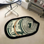 Creative Money Shaped Polyester Rug