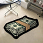 Creative Money Shaped Polyester Rug