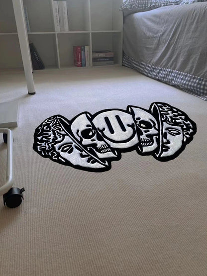 Creative Skull Face Area Rug