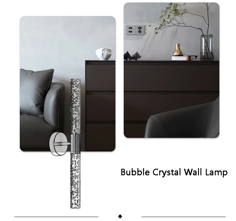 Crystal LED Wall Lamp - Modern Design