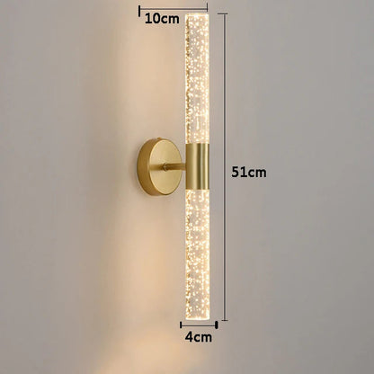 Crystal LED Wall Lamp - Modern Design