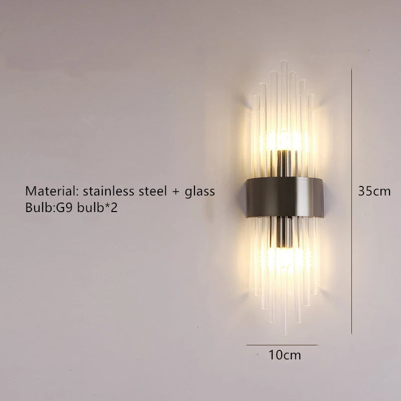 Crystal LED Wall Lamp - Modern Sconce