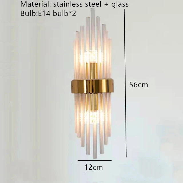 Crystal LED Wall Lamp - Modern Sconce