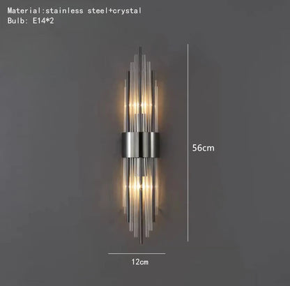 Crystal LED Wall Lamp - Modern Sconce