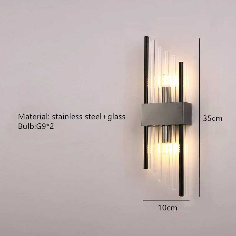 Crystal LED Wall Lamp - Modern Sconce