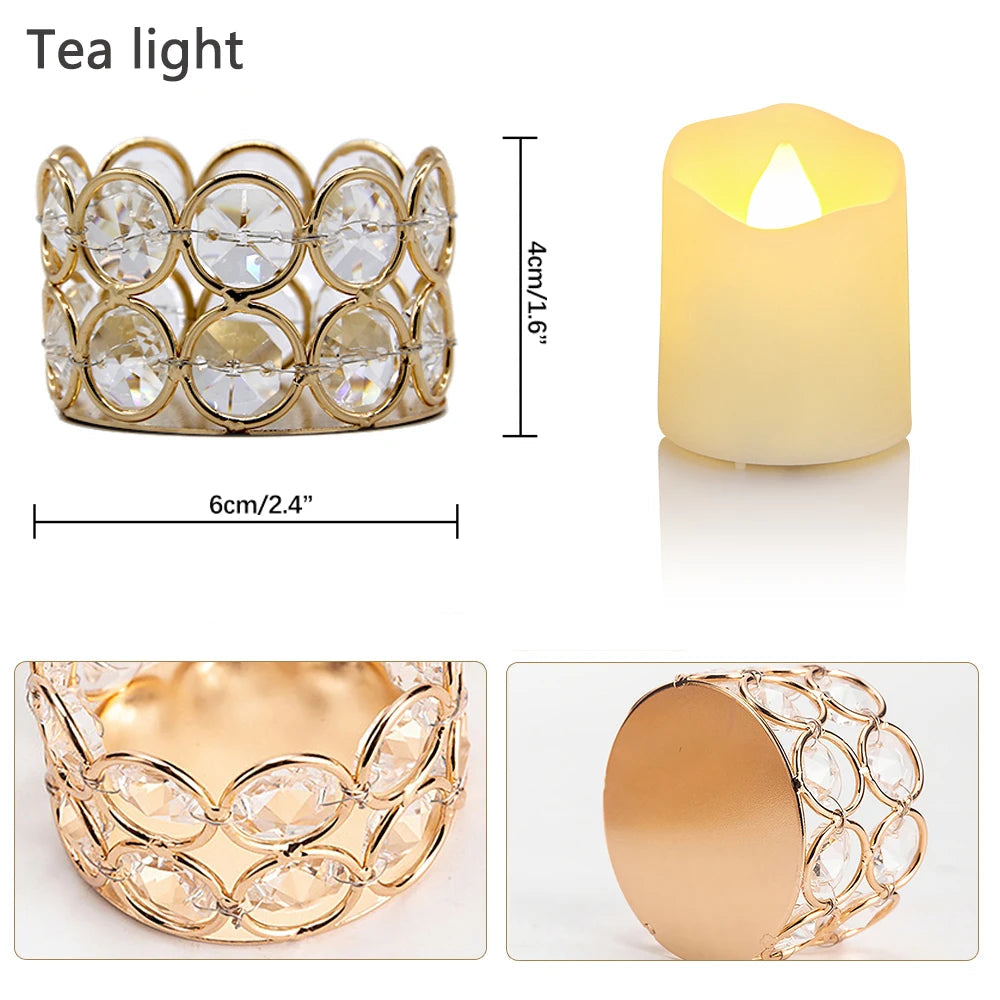 Crystal Tea Light Candle Holder