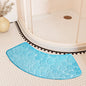 Curved Non-Slip Pebble Bath Mat