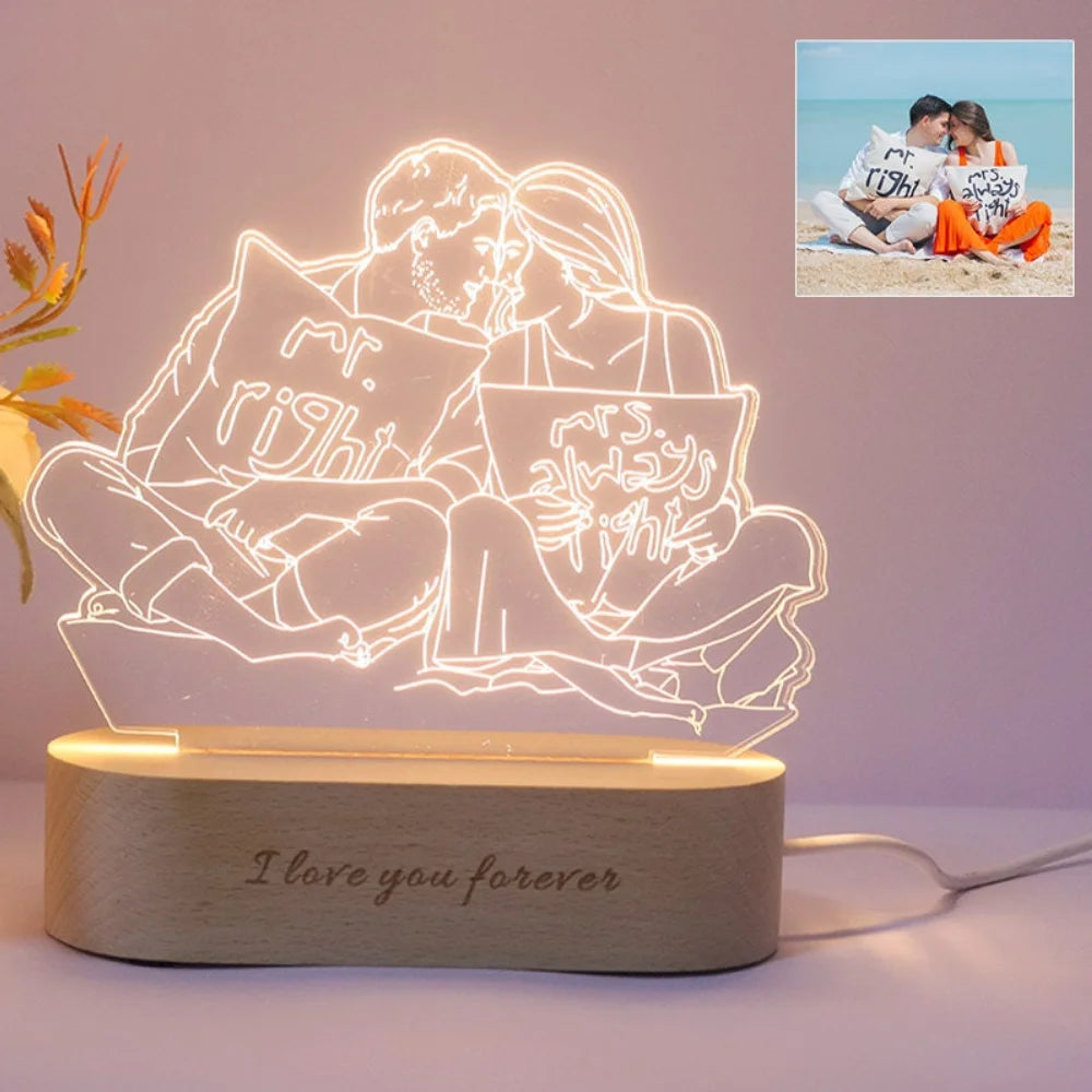 Custom 3D Photo Lamp Night Light