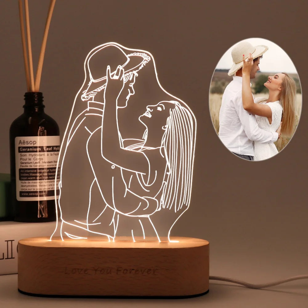 Custom 3D Photo Lamp Night Light