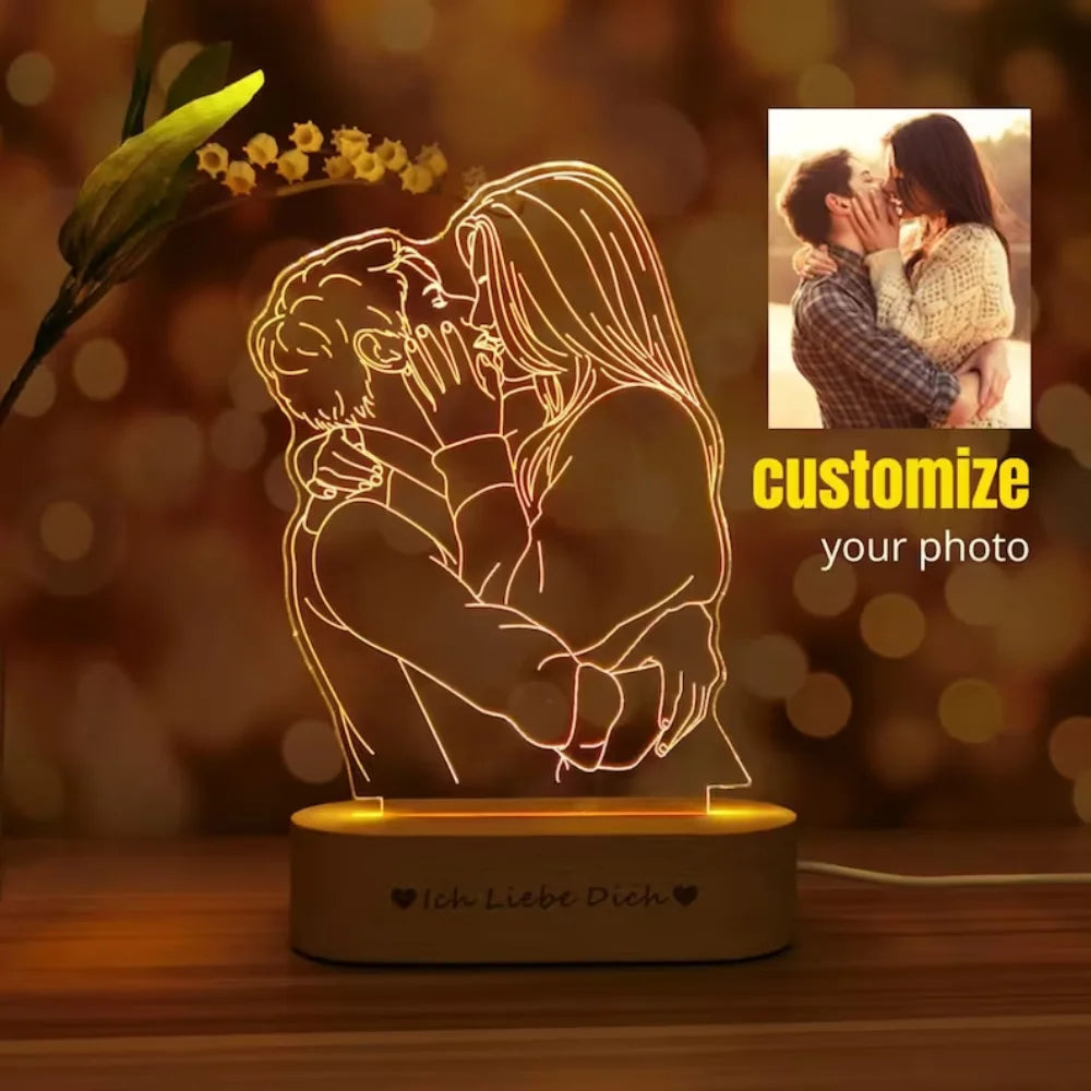 Custom 3D Photo Lamp Night Light