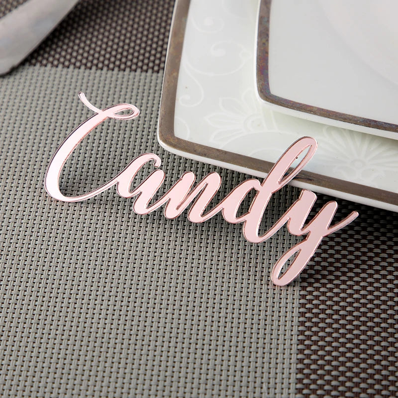 Custom Acrylic Wedding Place Cards