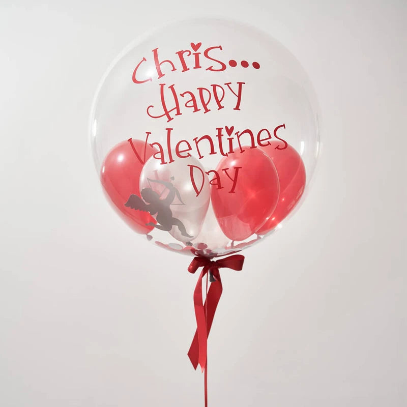 Custom Clear Balloon with Personalised Stickers