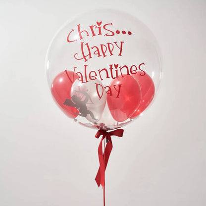 Custom Clear Balloon with Personalised Stickers