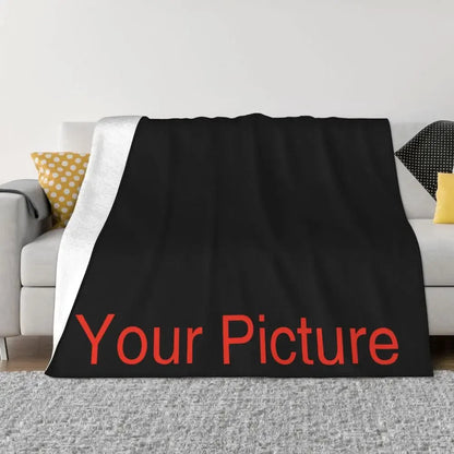 Custom Coral Fleece Throw Blanket