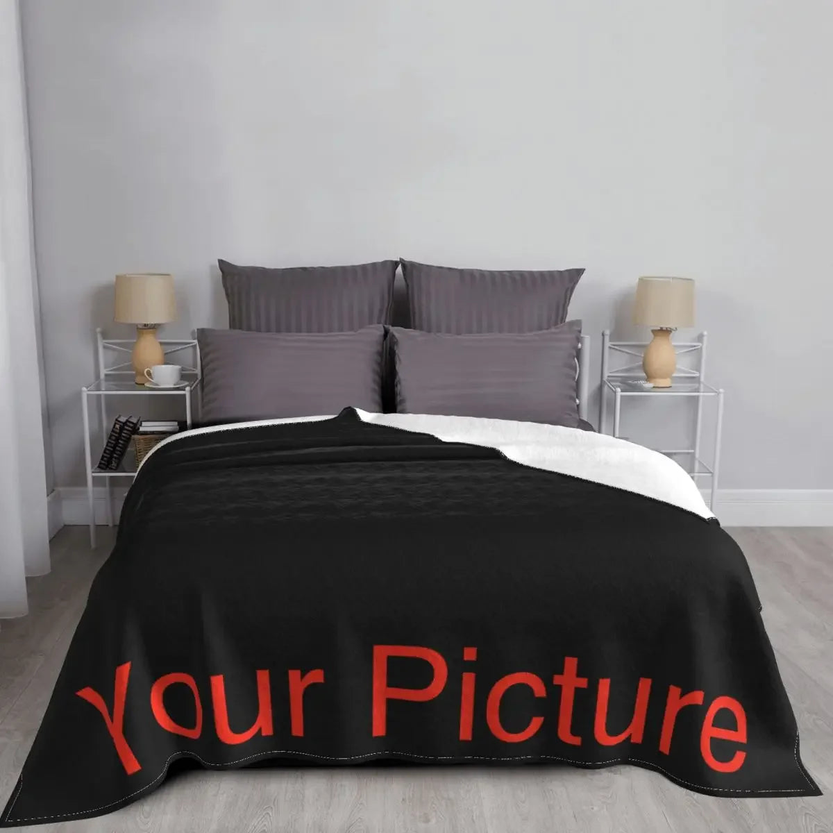 Custom Coral Fleece Throw Blanket