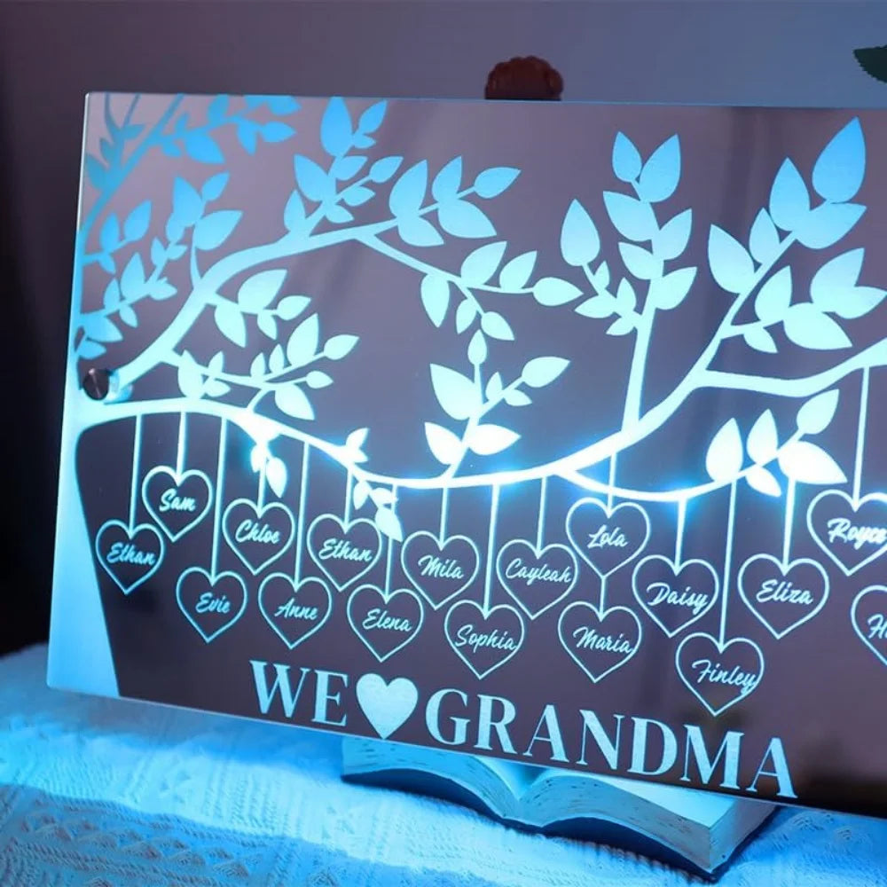 Custom LED Name Light Mirror