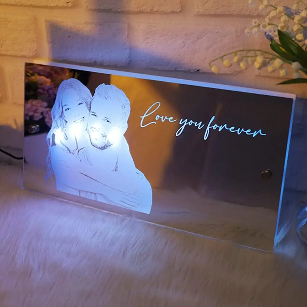 Custom LED Name Light Mirror