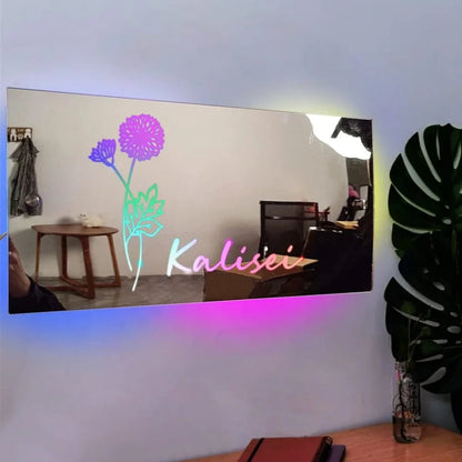 Custom LED Name Light Mirror