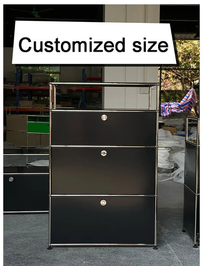 Custom Stainless Steel Nightstand Cabinet