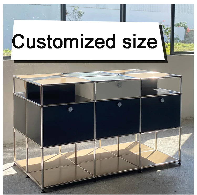 Custom Stainless Steel Nightstand Cabinet