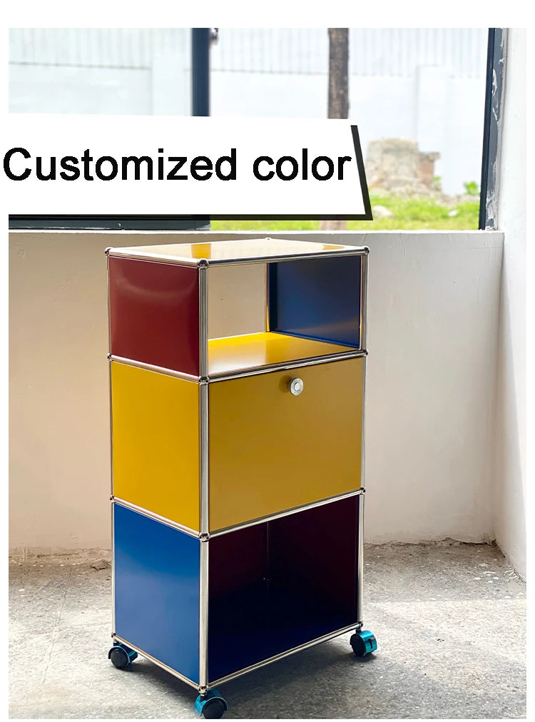 Custom Stainless Steel Nightstand Cabinet