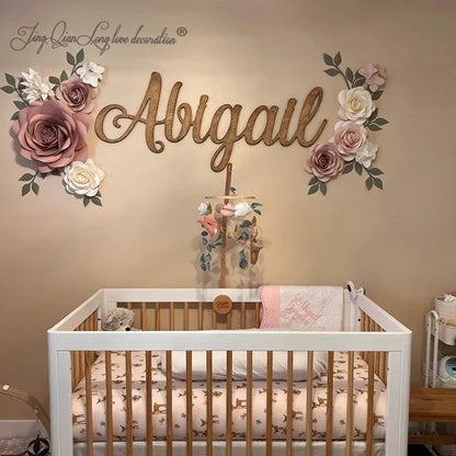 Custom Wooden Name Sign for Nursery