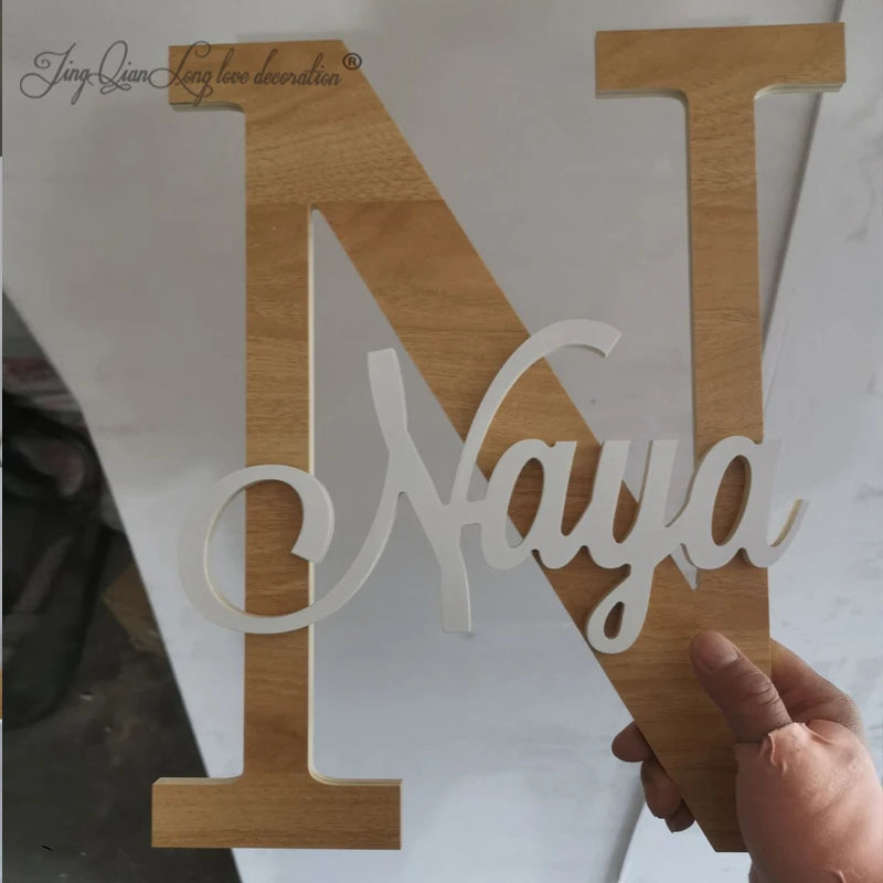 Custom Wooden Nursery Name Letters