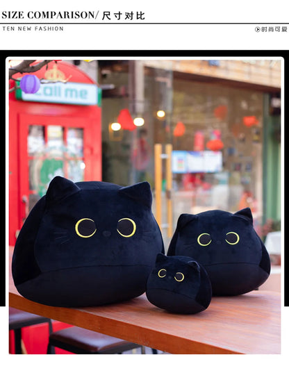 Cute 8cm Black Cat Plush Pillow