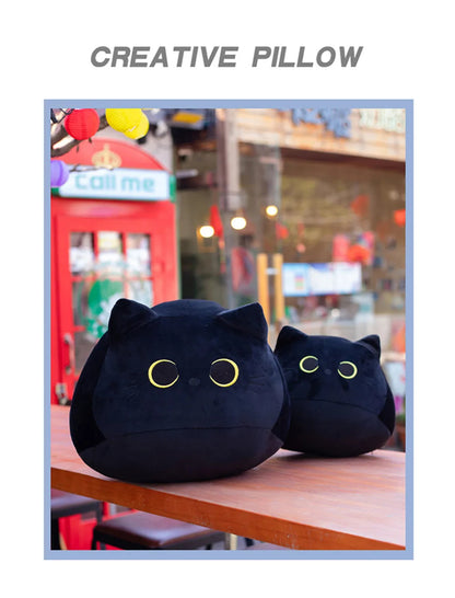 Cute 8cm Black Cat Plush Pillow