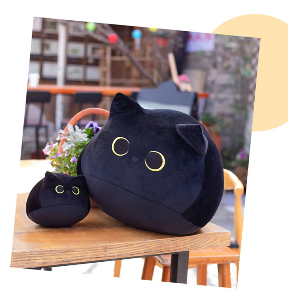 Cute 8cm Black Cat Plush Pillow