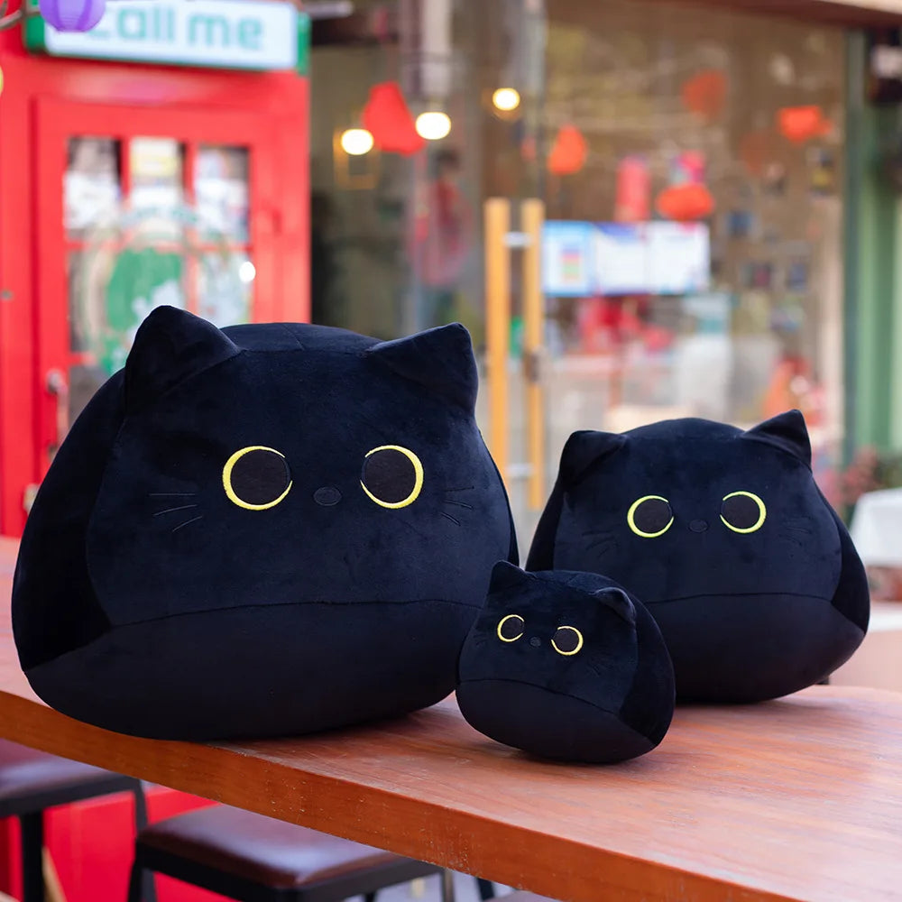 Cute 8cm Black Cat Plush Pillow