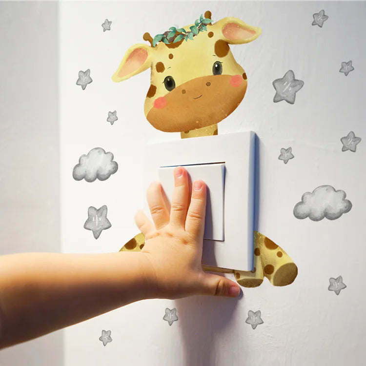 Cute Animal Wall Decal Sticker