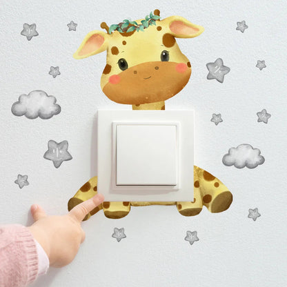 Cute Animal Wall Decal Sticker