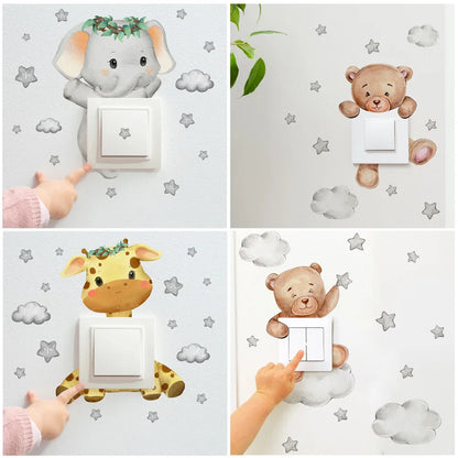 Cute Animal Wall Decal Sticker