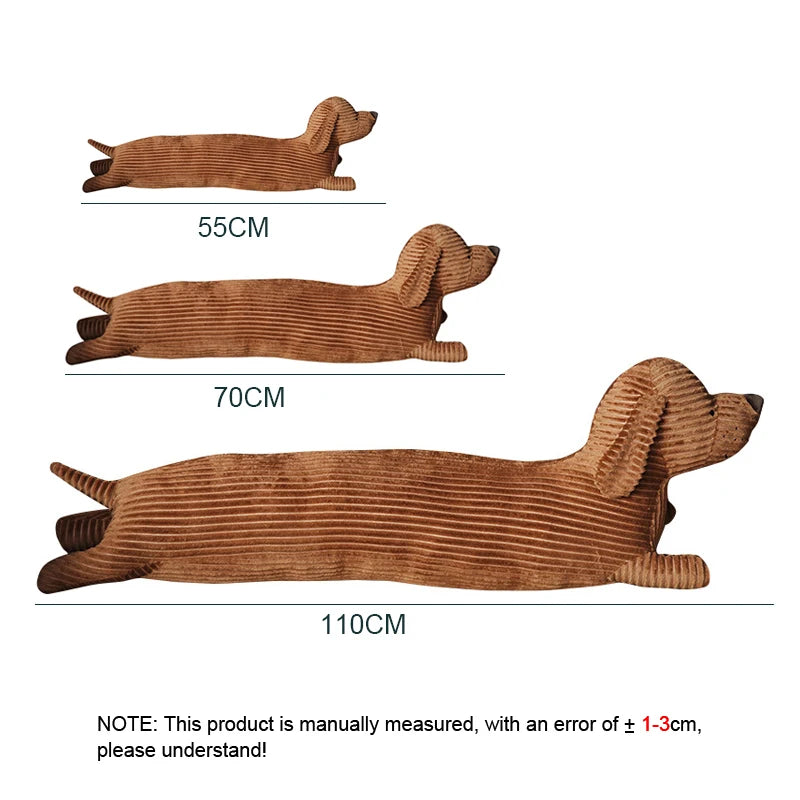 Cute Brown Dachshund Dog Cushion