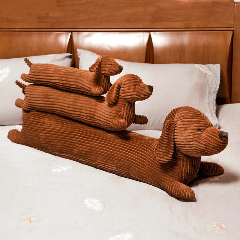 Cute Brown Dachshund Dog Cushion