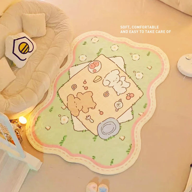 Cute Cartoon Area Rug for Bedrooms