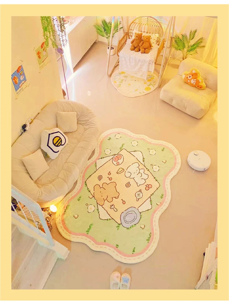 Cute Cartoon Area Rug for Bedrooms