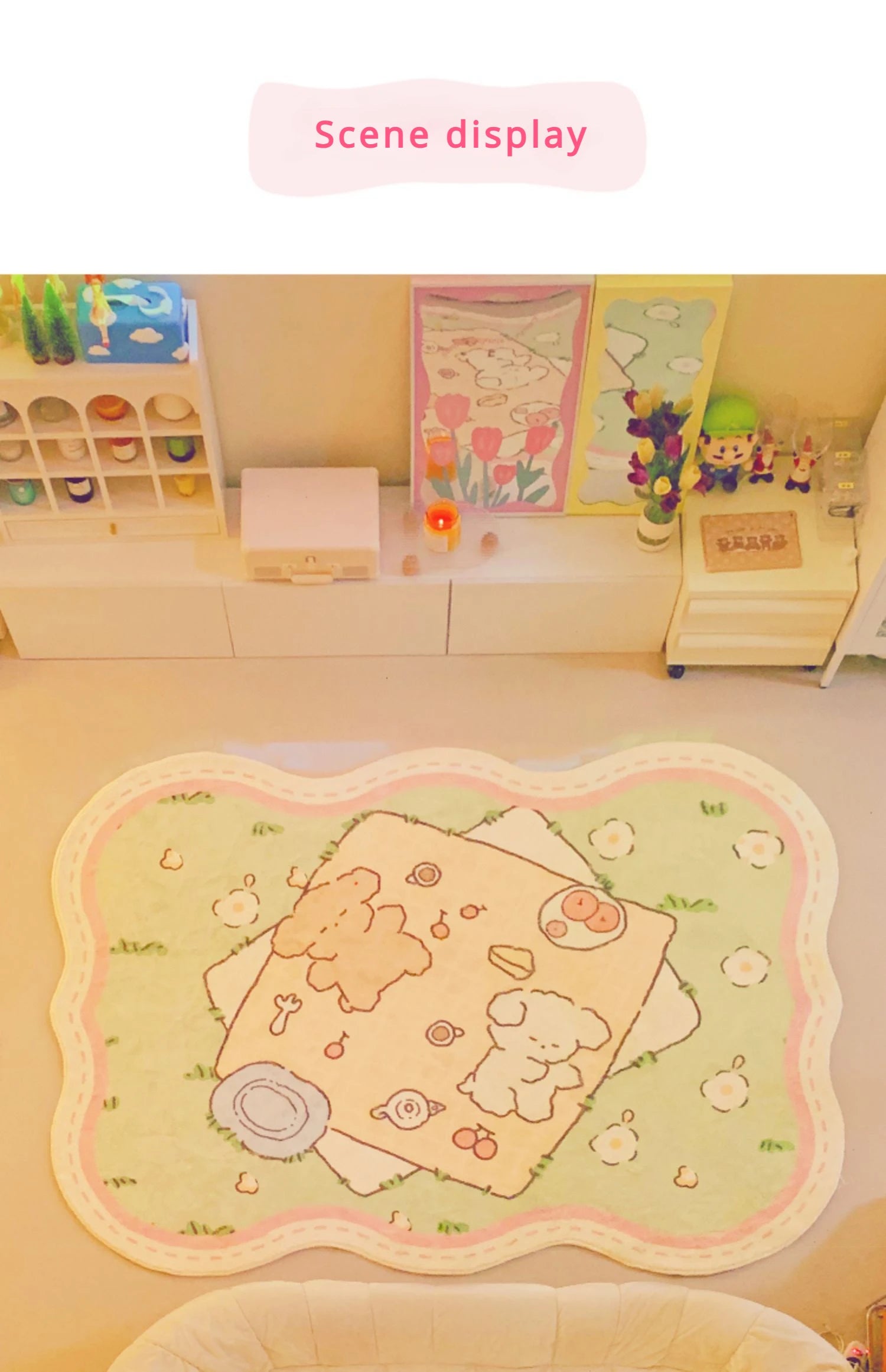 Cute Cartoon Area Rug for Bedrooms