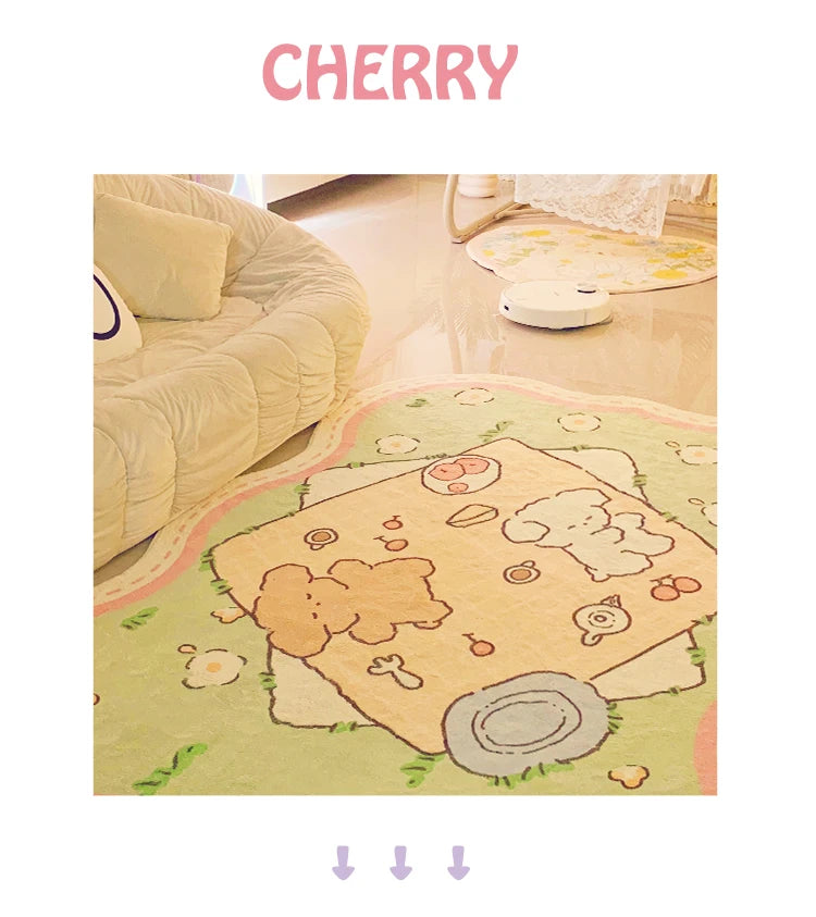 Cute Cartoon Area Rug for Bedrooms