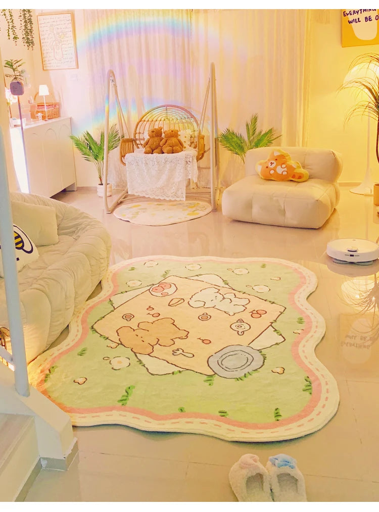 Cute Cartoon Area Rug for Bedrooms