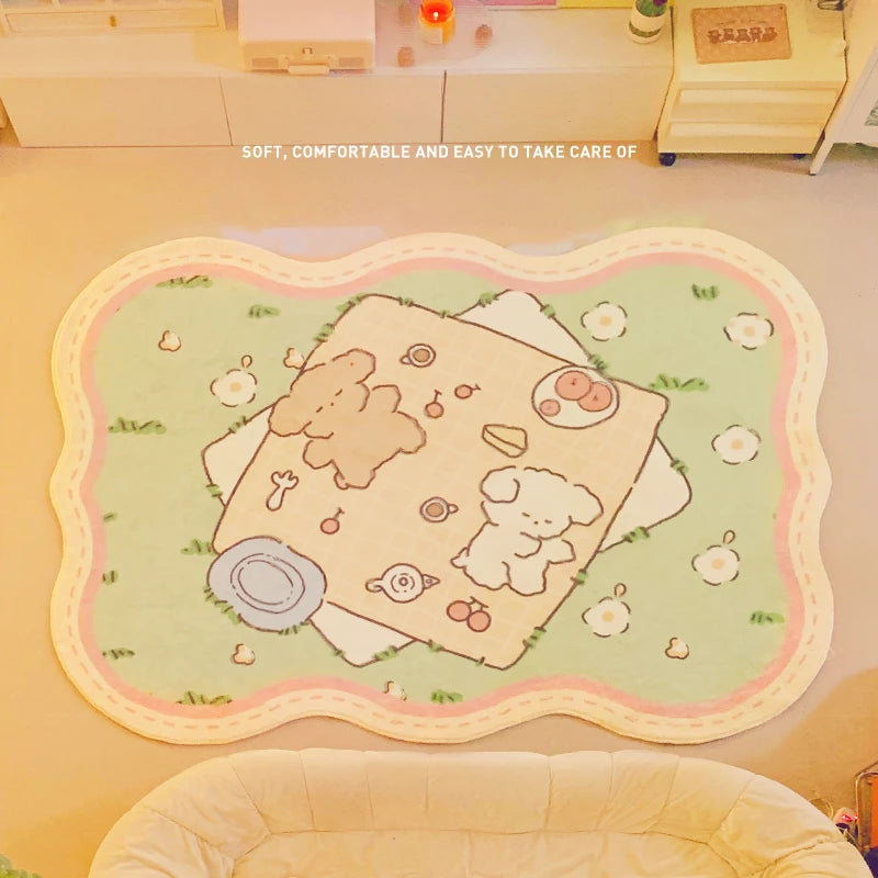 Cute Cartoon Area Rug for Bedrooms