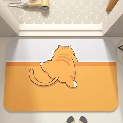 Cute Cartoon Dog Absorbent Mat