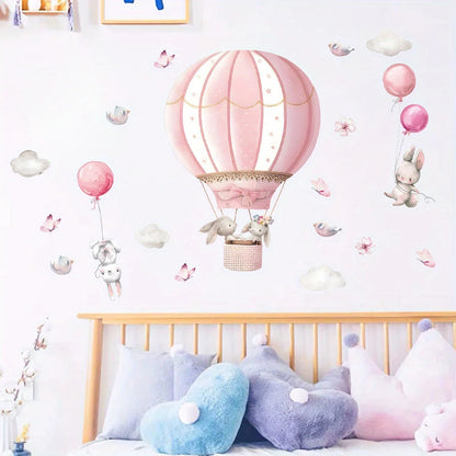 Cute Cartoon Rabbit Wall Stickers