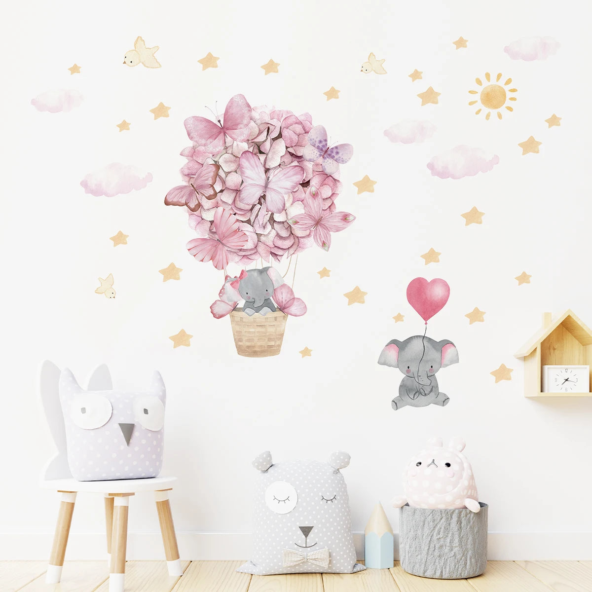 Cute Cartoon Rabbit Wall Stickers