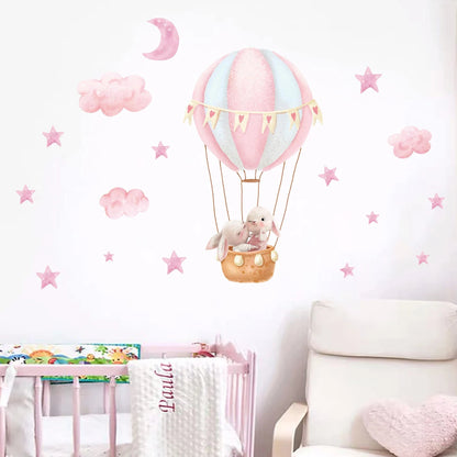 Cute Cartoon Rabbit Wall Stickers