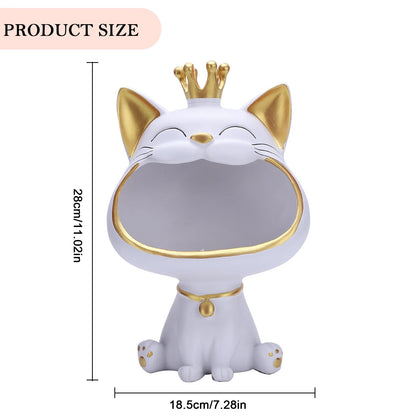 Cute Cat Resin Key Storage Tray