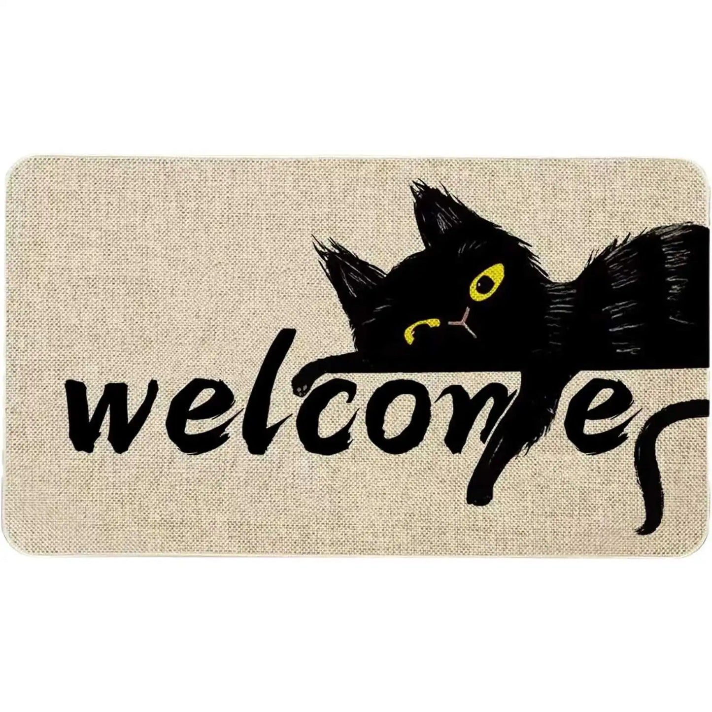 Cute Cat Velvet Non-Slip Carpet